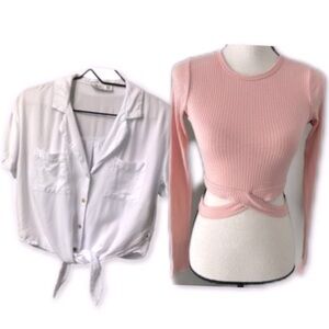 Hollister 2/$15 cropped shirts